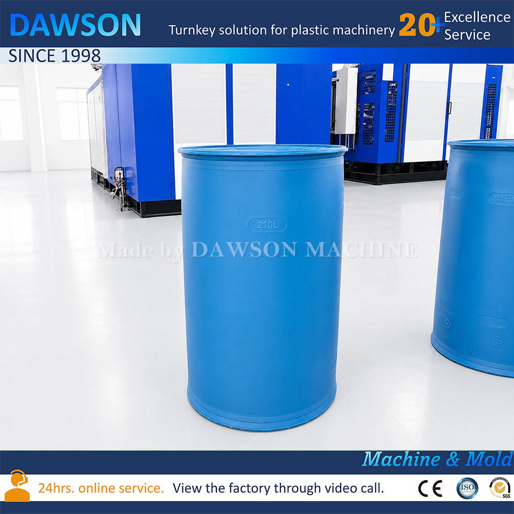 Automatic 200L Drum Making Machine Double Ring Blow Molding Machine for Lubricant Oil Drum Manufacturing