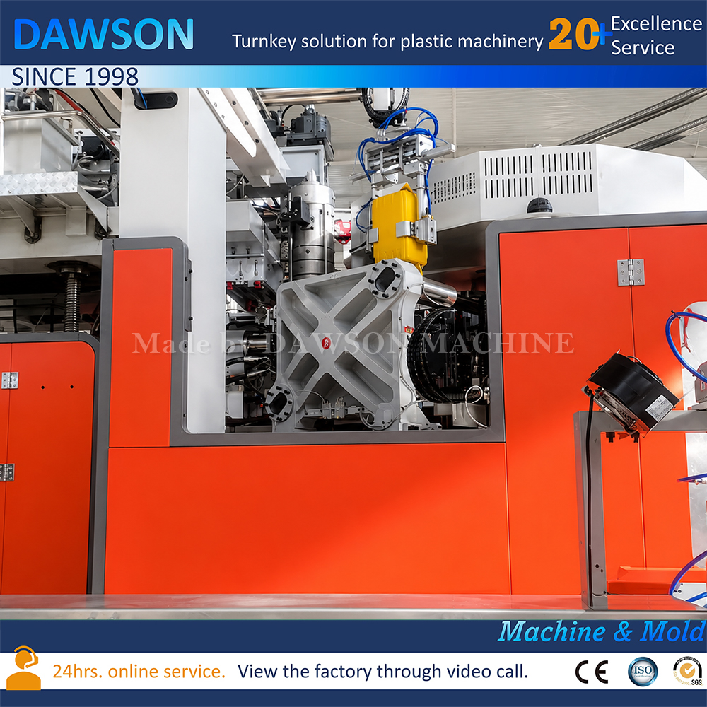 Automatic 15L 20L 25L Jerry Can HDPE Blow Molding Machine Rotary Servo Energy Saving System 