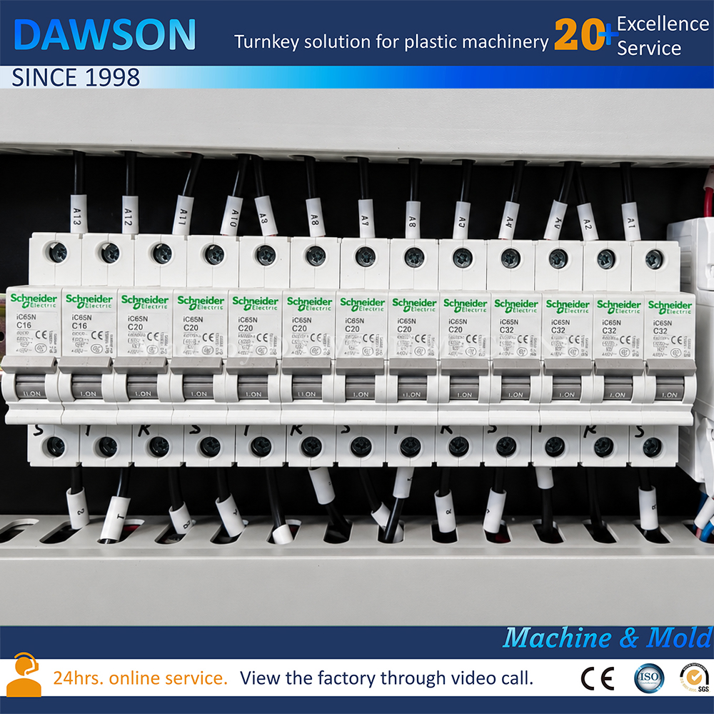 HDPE Jerry Can Blow Molding Production Line Double Station Double Head Machine for Plastic Container Manufacturing and Liquid Packaging Factory